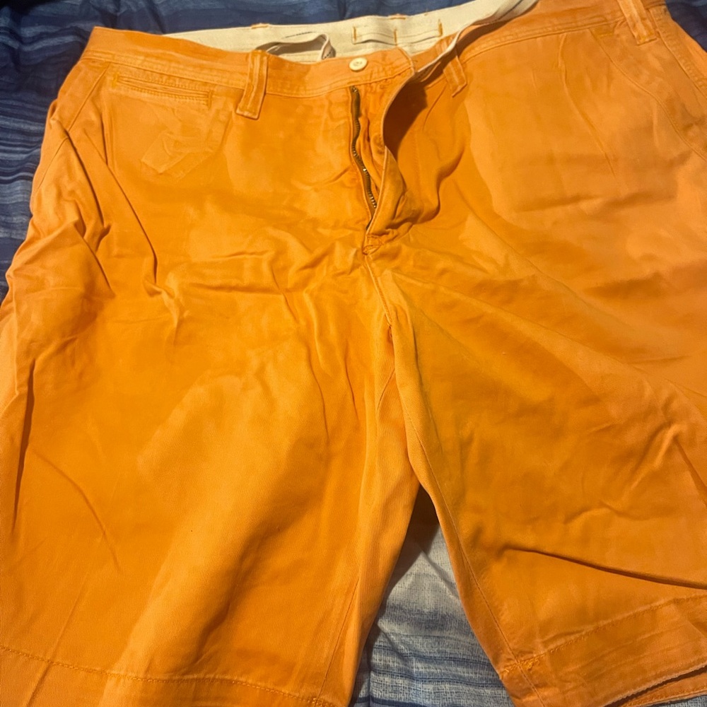 Orange polo shorts
